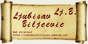 Ljubisav Biljčević vizit kartica